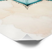 Light Blue Mandala Design Perfect Poster (Hoek)