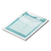 Light Blue Marble Elegant Modern Pattern Notitieblok (Gedraaid)