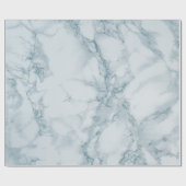 Light Blue Marble Texture Cadeaupapier (Vlak)
