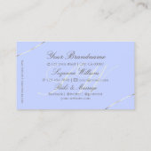 Light Blue met White Gold en Jewelen & Monogram Visitekaartje (Achterkant)