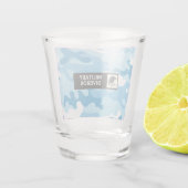 Light Blue Military Camo Shot Glass Shot Glas (Achterkant)