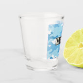 Light Blue Military Camo Shot Glass Shot Glas (Links)