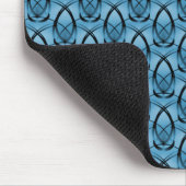 Light Blue Mode Forward Mousepad Muismat (Hoek)