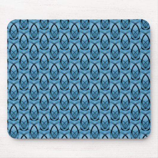 Light Blue Mode Forward Mousepad Muismat (Voorkant)