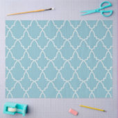 Light Blue Moroccan Lattice Pattern Tissuepapier (Craft)