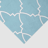 Light Blue Moroccan Lattice Pattern Tissuepapier (Detail)