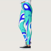 Light Blue Paisley Pattern Leggings (Links)