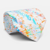 Light Blue Pastel Print Stropdas (Opgerold)