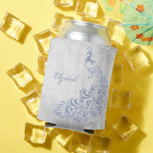 Light Blue Peacock persoonlijke Koelbox Blikjeskoeler (Insitu Zomer)