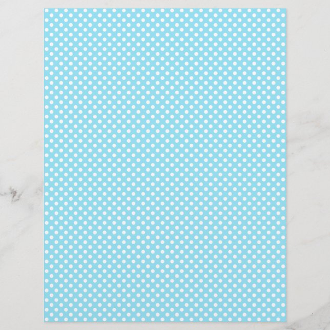 Light Blue Polka Dot Scrapbook (Voorkant)
