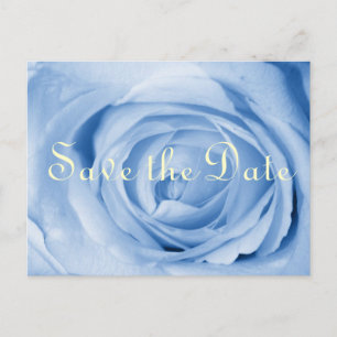 Light Blue Rose Save the Date Aankondigingskaart