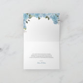 Light Blue Rozen prinses Tiara Dank je wel Bedankkaart (Binnen)