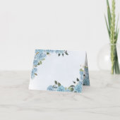 Light Blue Rozen prinses Tiara Dank je wel Bedankkaart (Achterkant)