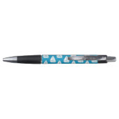 Light Blue Sailboat Patroon Pen (Achterkant)