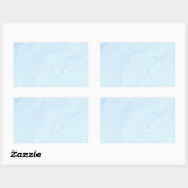 Light Blue Sand Rechthoekige Sticker (Vel)