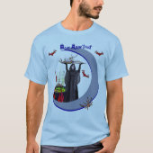 Light Blue Scariest Times Unisex Halloween T-shirt (Voorkant)