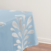 Light Blue & Silver Modern Pattern Tablecloth Tafelkleed (Voorbeeld)