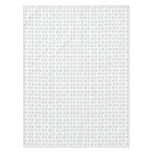 Light Blue Snowflake Pattern op White Tafelkleed (Voorkant)