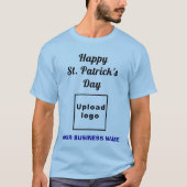 Light Blue St. Patrick's Day Business T-Shirt (Devant)