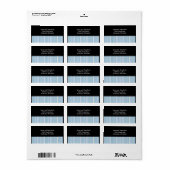 Light Blue Stripe Patroon Etiket (Full Sheet)