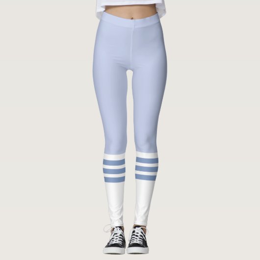 Light Blue Team Tube Sock Leggings (Voorkant)