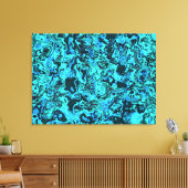 Light Blue Turquoise Canvas Afdruk (Insitu (Woonkamer))