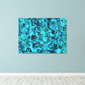 Light Blue Turquoise Canvas Afdruk (Insitu (Houten vloer))