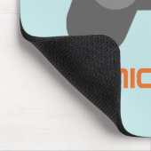 Light Blue Video Gamer Muismat (Hoek)