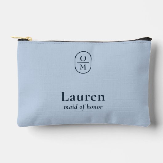 Light Blue | Wedding Monogram Bridesmaid Gift  Etui (Voorkant)