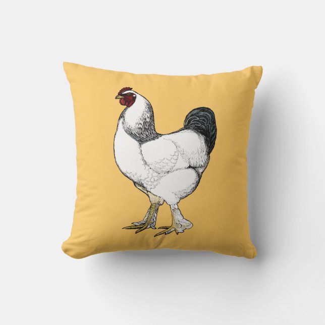 Light Brahma Rooster Gift for Poultry Farmer Kussen (Voorkant)