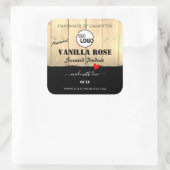 Light Brown Wooden Boards Product Labels met Logo (Tas)