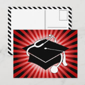 Light Burst Medical Graduation Cap Aankondigingskaart (Voorkant / Achterkant)