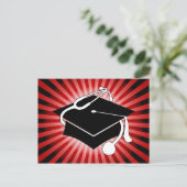 Light Burst Medical Graduation Cap Aankondigingskaart (Staand voorkant)