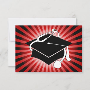 Light Burst Medical Graduation Cap Kaart