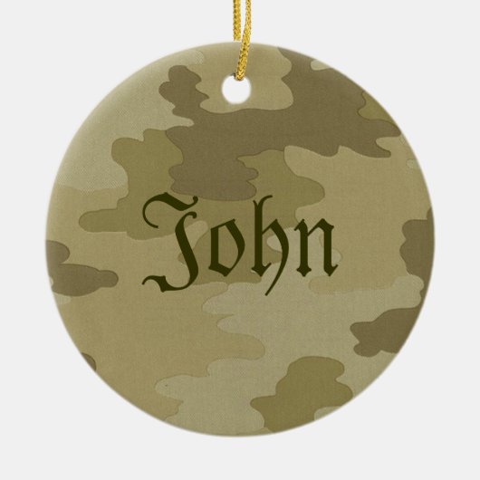 Light Camouflage Name Ornament (Voorkant)