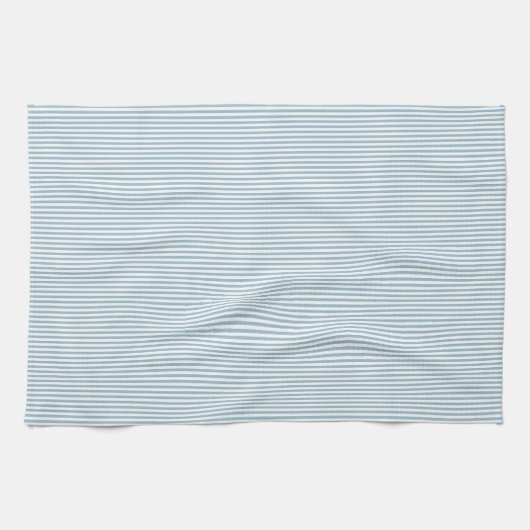Light Chambray Blue Stripe Farmhouse Theedoek (Horizontaal)