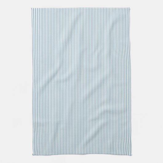 Light Chambray Blue Stripe Farmhouse Theedoek (Verticaal)