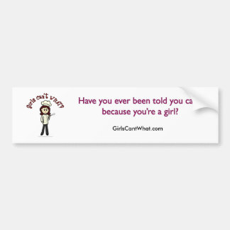 Light Chef Girl Bumpersticker