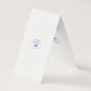 Light Cornflower Blue, Sky Megenta, Girly Visitekaartjes