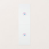 Light Cornflower Blue, Sky Megenta, Girly Visitekaartjes (Binnenkant ongevouwen)
