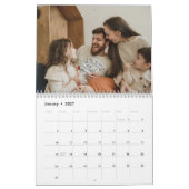 Light Cream Aangepaste Familie Foto's Kalender (Jan 2027)