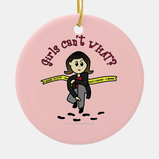 Light CSI rechercheur Keramisch Ornament (Voorkant)