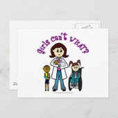 Light Doctor Girl Briefkaart (Voorkant / Achterkant)