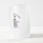 Light Drummer Girl Matglas Bierpul (Voorkant links)