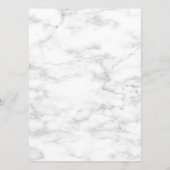 Light Dusty Blue Burgundy Floral Wedding Menu (Achterkant)