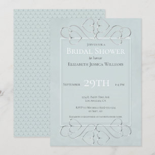 Light Dusty Blue Romantic-Vrijgezellenfeest Kaart