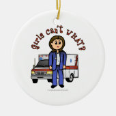 Light EMT Paramedic Girl Keramisch Ornament (Voorkant)