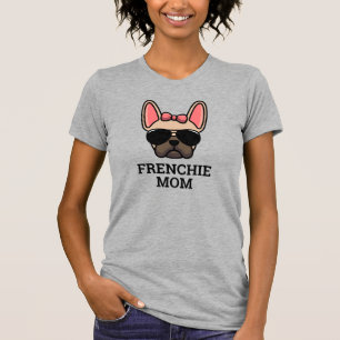 Light Fawn Vrouw French Bulldog Frenchie Dog mama T-shirt