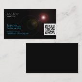Light Flares Video Editor Visitekaartje (Voorkant / Achterkant)