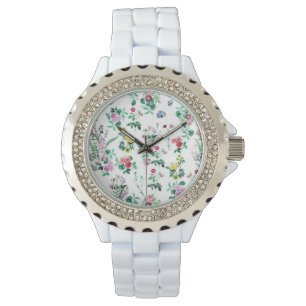 Light Floral Pattern Horloge